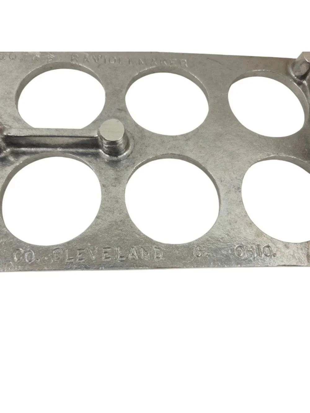 Vitantonio Mold Press Cast Aluminum 10 Hole Form Vintage Pasta Kitchen Tool